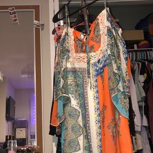 Paisley patterned dress